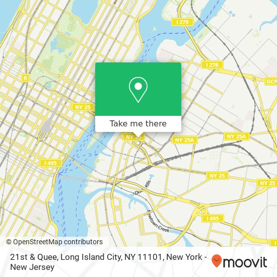 Mapa de 21st & Quee, Long Island City, NY 11101