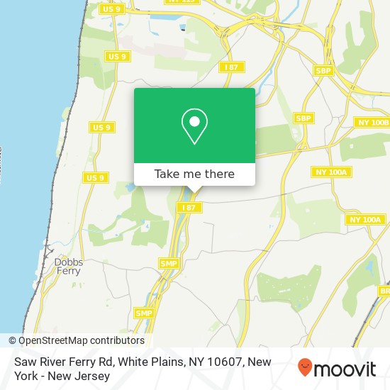 Mapa de Saw River Ferry Rd, White Plains, NY 10607