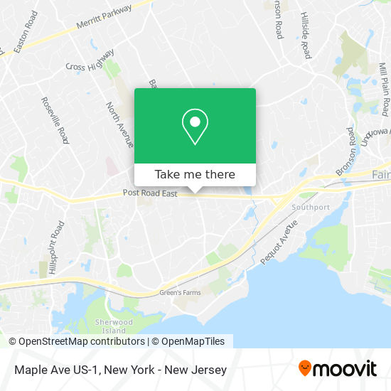 Maple Ave US-1 map