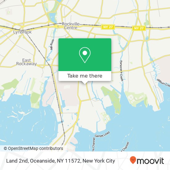 Land 2nd, Oceanside, NY 11572 map