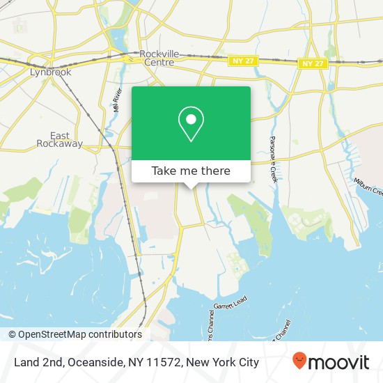 Mapa de Land 2nd, Oceanside, NY 11572