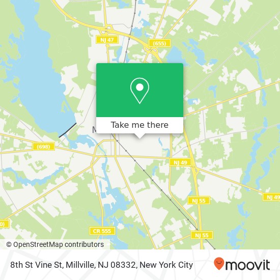 8th St Vine St, Millville, NJ 08332 map