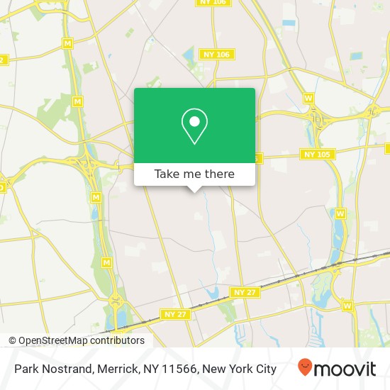Mapa de Park Nostrand, Merrick, NY 11566