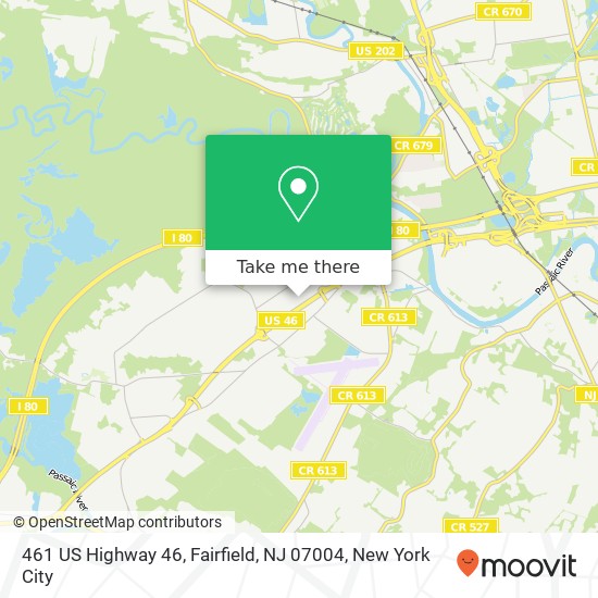 Mapa de 461 US Highway 46, Fairfield, NJ 07004