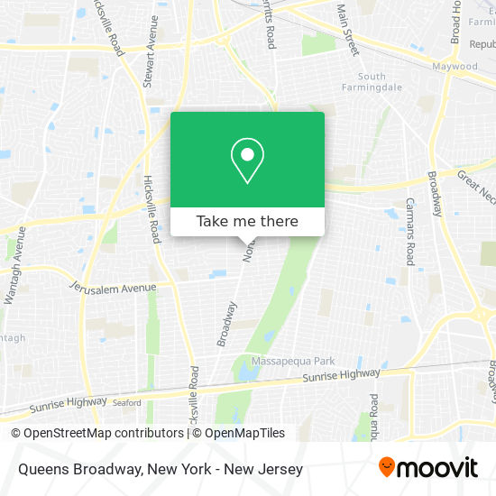 Queens Broadway map