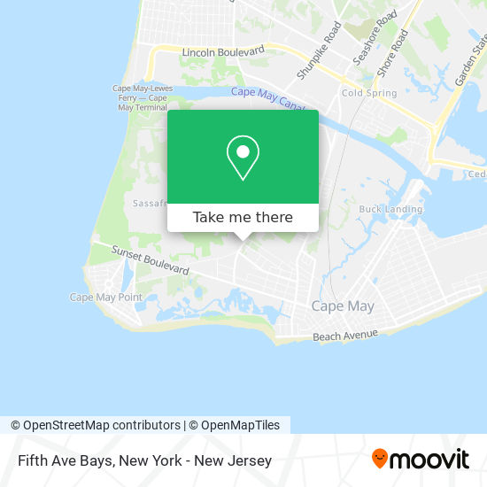 Fifth Ave Bays map