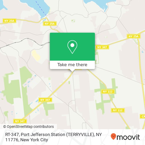 Mapa de RT-347, Port Jefferson Station (TERRYVILLE), NY 11776