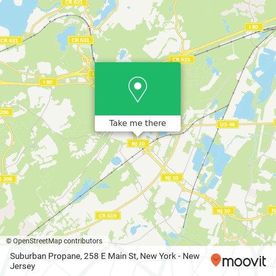 Mapa de Suburban Propane, 258 E Main St