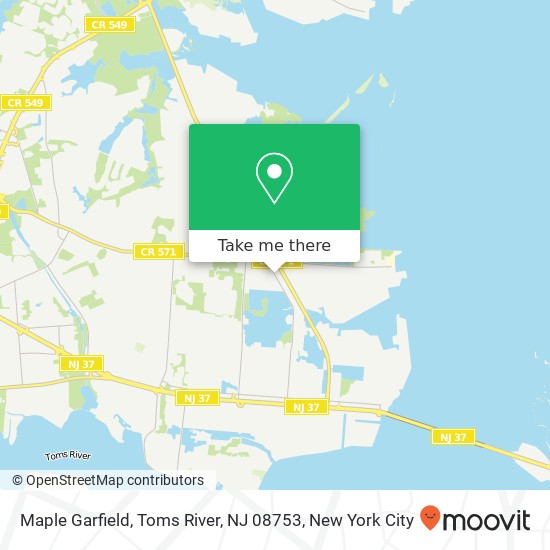 Maple Garfield, Toms River, NJ 08753 map
