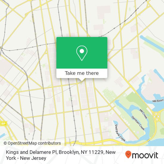 Mapa de Kings and Delamere Pl, Brooklyn, NY 11229