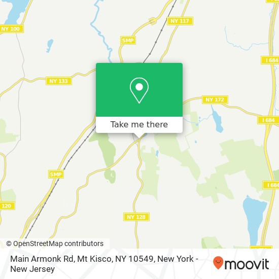 Mapa de Main Armonk Rd, Mt Kisco, NY 10549