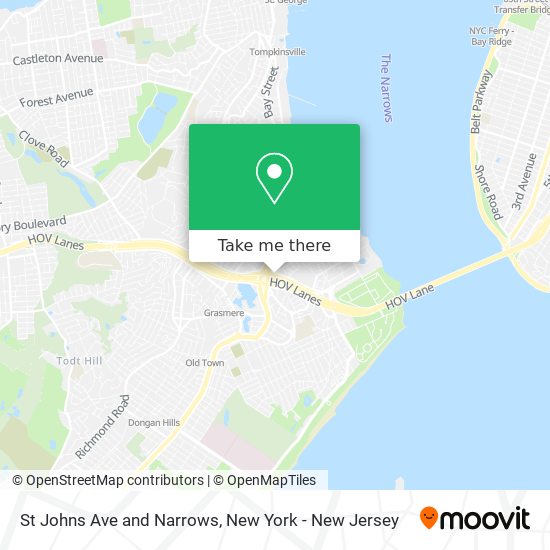 Mapa de St Johns Ave and Narrows