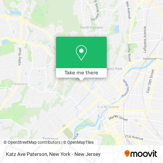 Katz Ave Paterson map