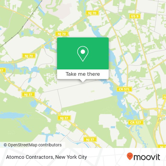 Mapa de Atomco Contractors