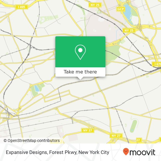 Mapa de Expansive Designs, Forest Pkwy