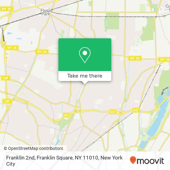 Franklin 2nd, Franklin Square, NY 11010 map