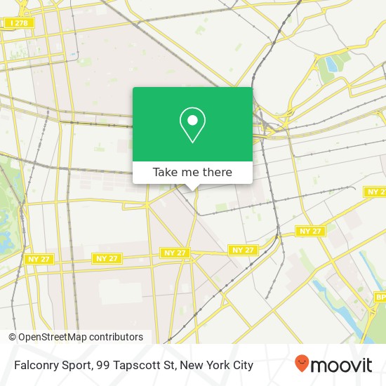 Mapa de Falconry Sport, 99 Tapscott St