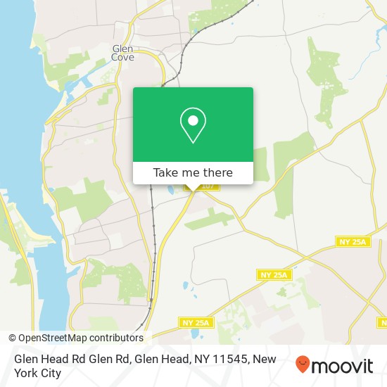 Mapa de Glen Head Rd Glen Rd, Glen Head, NY 11545