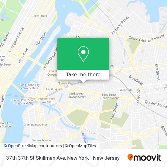 37th 37th St Skillman Ave map