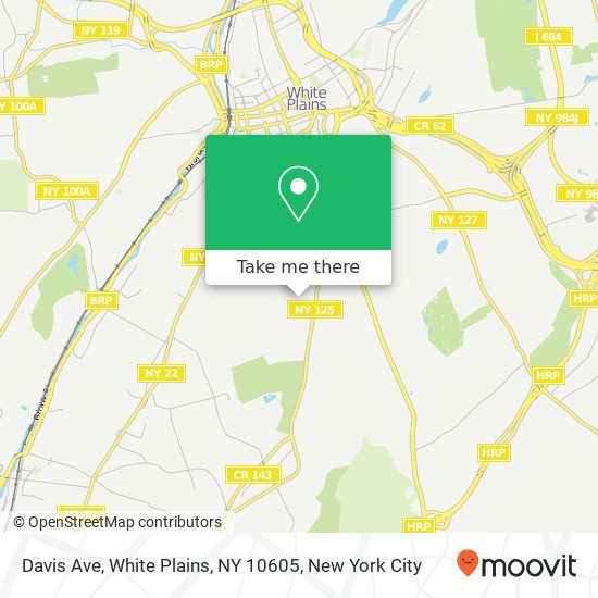 Davis Ave, White Plains, NY 10605 map