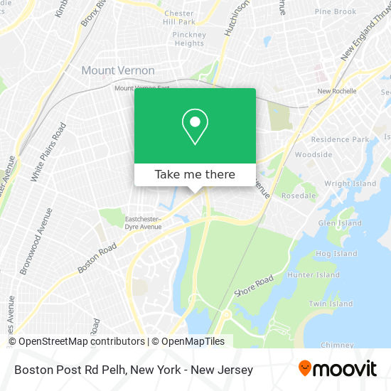 Mapa de Boston Post Rd Pelh