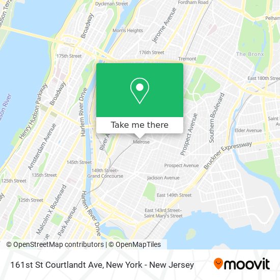 Mapa de 161st St Courtlandt Ave