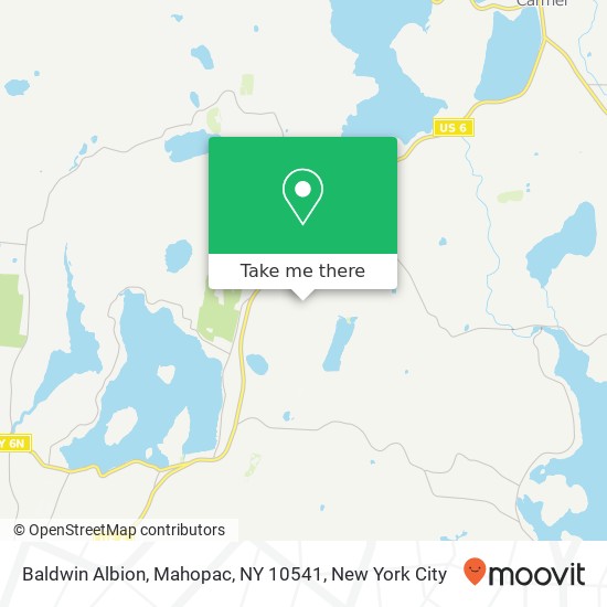 Mapa de Baldwin Albion, Mahopac, NY 10541