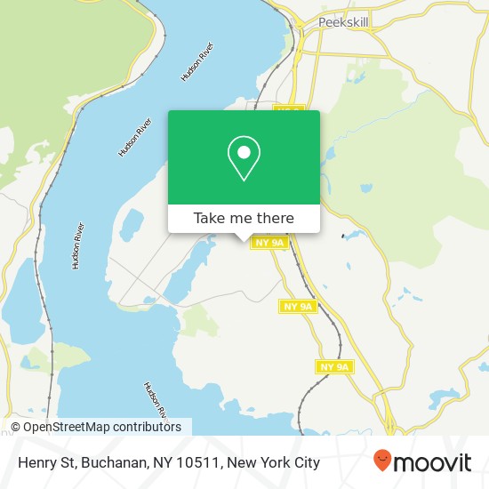 Mapa de Henry St, Buchanan, NY 10511