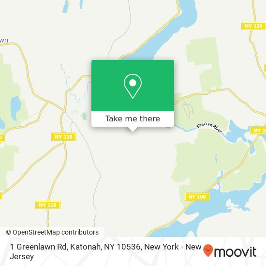 1 Greenlawn Rd, Katonah, NY 10536 map