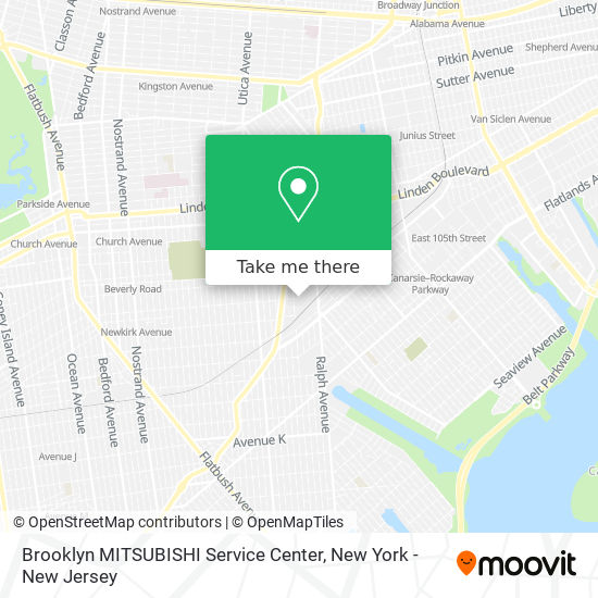 Brooklyn MITSUBISHI Service Center map