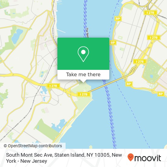 Mapa de South Mont Sec Ave, Staten Island, NY 10305