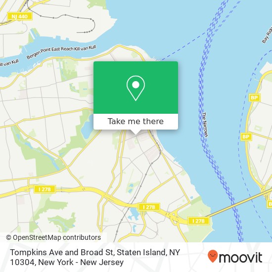 Tompkins Ave and Broad St, Staten Island, NY 10304 map
