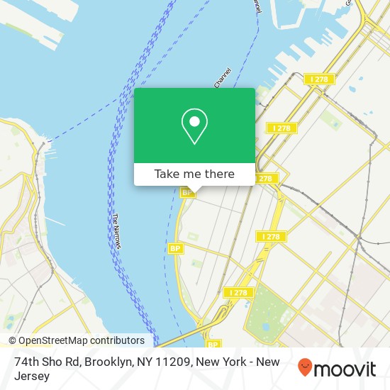 Mapa de 74th Sho Rd, Brooklyn, NY 11209
