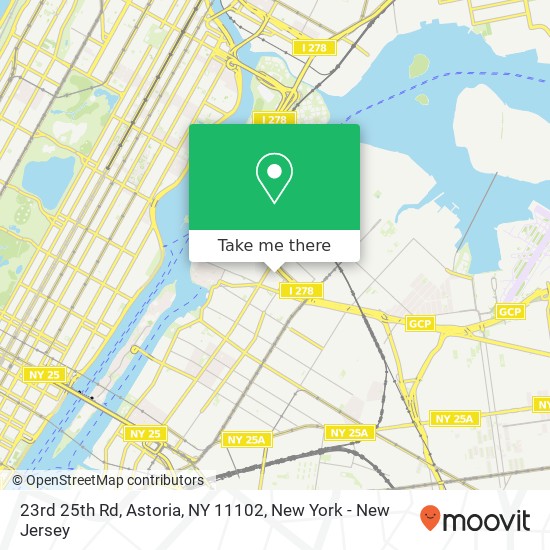 Mapa de 23rd 25th Rd, Astoria, NY 11102