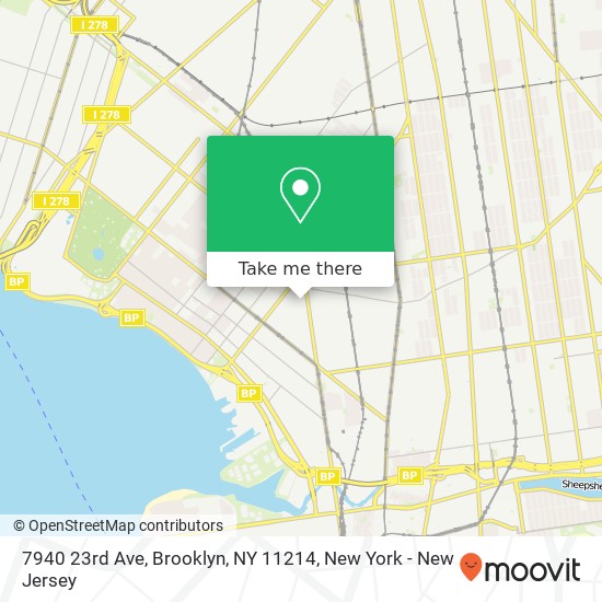 Mapa de 7940 23rd Ave, Brooklyn, NY 11214