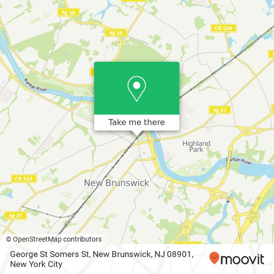 George St Somers St, New Brunswick, NJ 08901 map