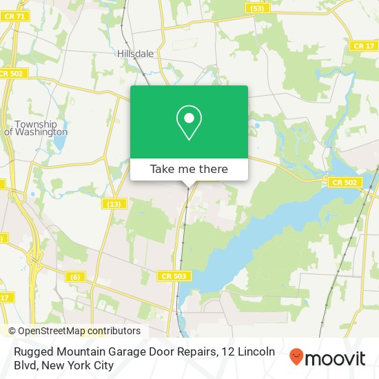 Rugged Mountain Garage Door Repairs, 12 Lincoln Blvd map