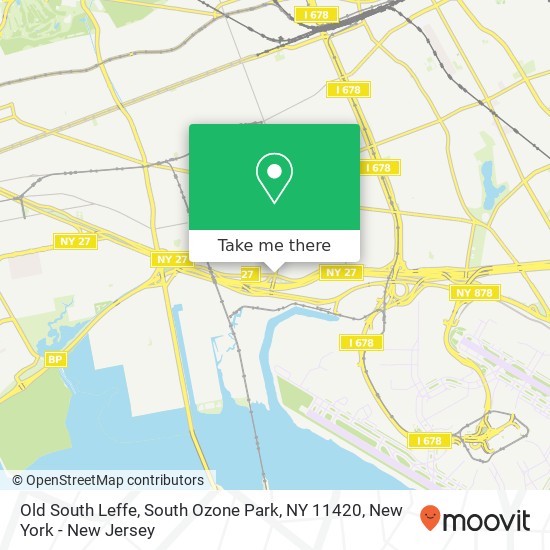 Mapa de Old South Leffe, South Ozone Park, NY 11420
