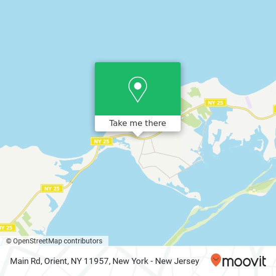 Mapa de Main Rd, Orient, NY 11957
