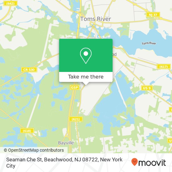 Seaman Che St, Beachwood, NJ 08722 map