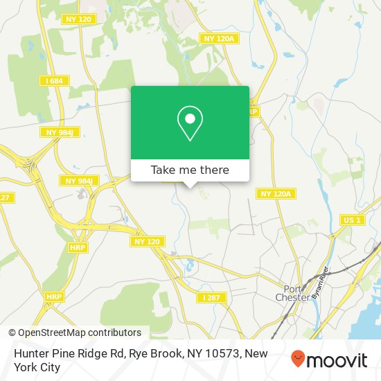 Mapa de Hunter Pine Ridge Rd, Rye Brook, NY 10573