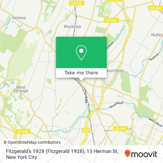 Mapa de Fitzgerald's 1928 (Fitzgerald 1928), 13 Herman St