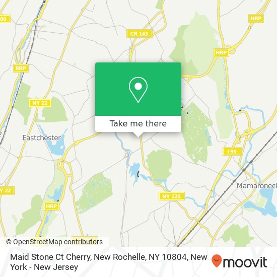 Mapa de Maid Stone Ct Cherry, New Rochelle, NY 10804