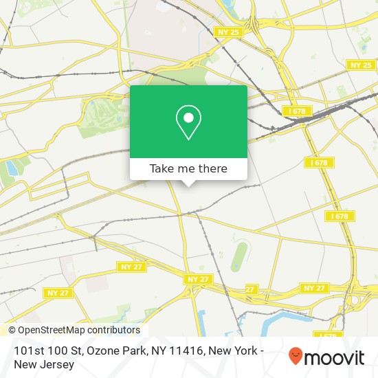 101st 100 St, Ozone Park, NY 11416 map