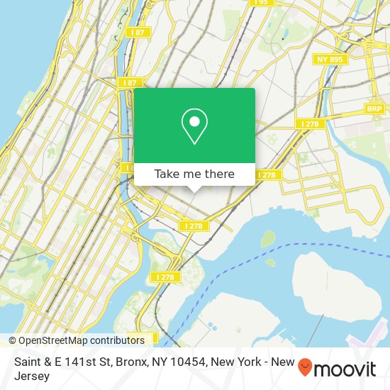 Mapa de Saint & E 141st St, Bronx, NY 10454