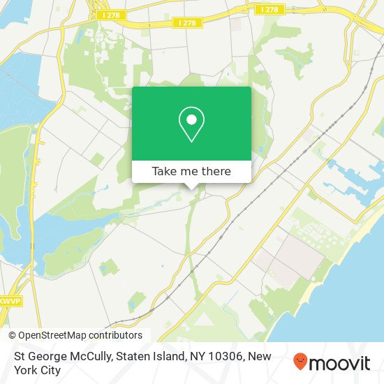 Mapa de St George McCully, Staten Island, NY 10306