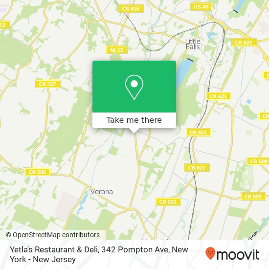 Yetla's Restaurant & Deli, 342 Pompton Ave map