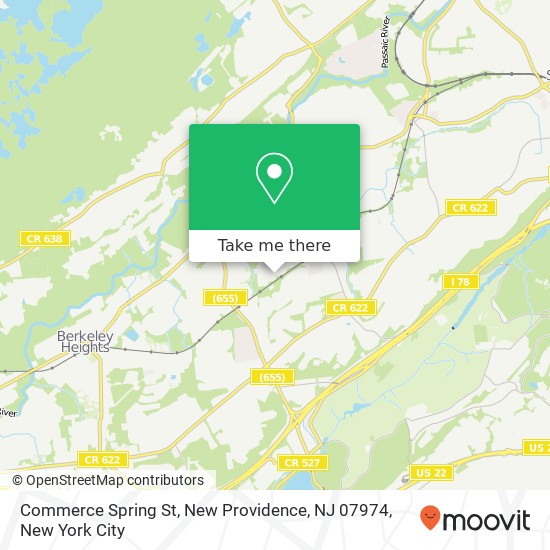 Commerce Spring St, New Providence, NJ 07974 map