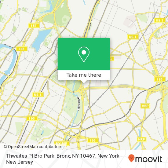 Thwaites Pl Bro Park, Bronx, NY 10467 map