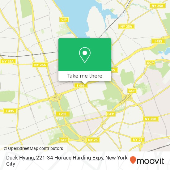 Duck Hyang, 221-34 Horace Harding Expy map